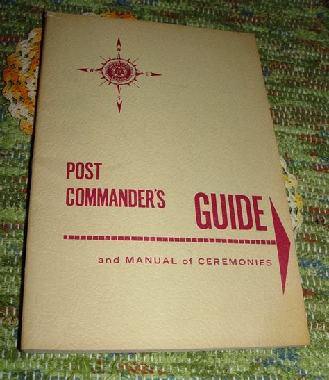 Officer must ask yourself, “Where do I want to take my Post?” Ask the Commander to let you run a few meetings. . American legion post commanders guide